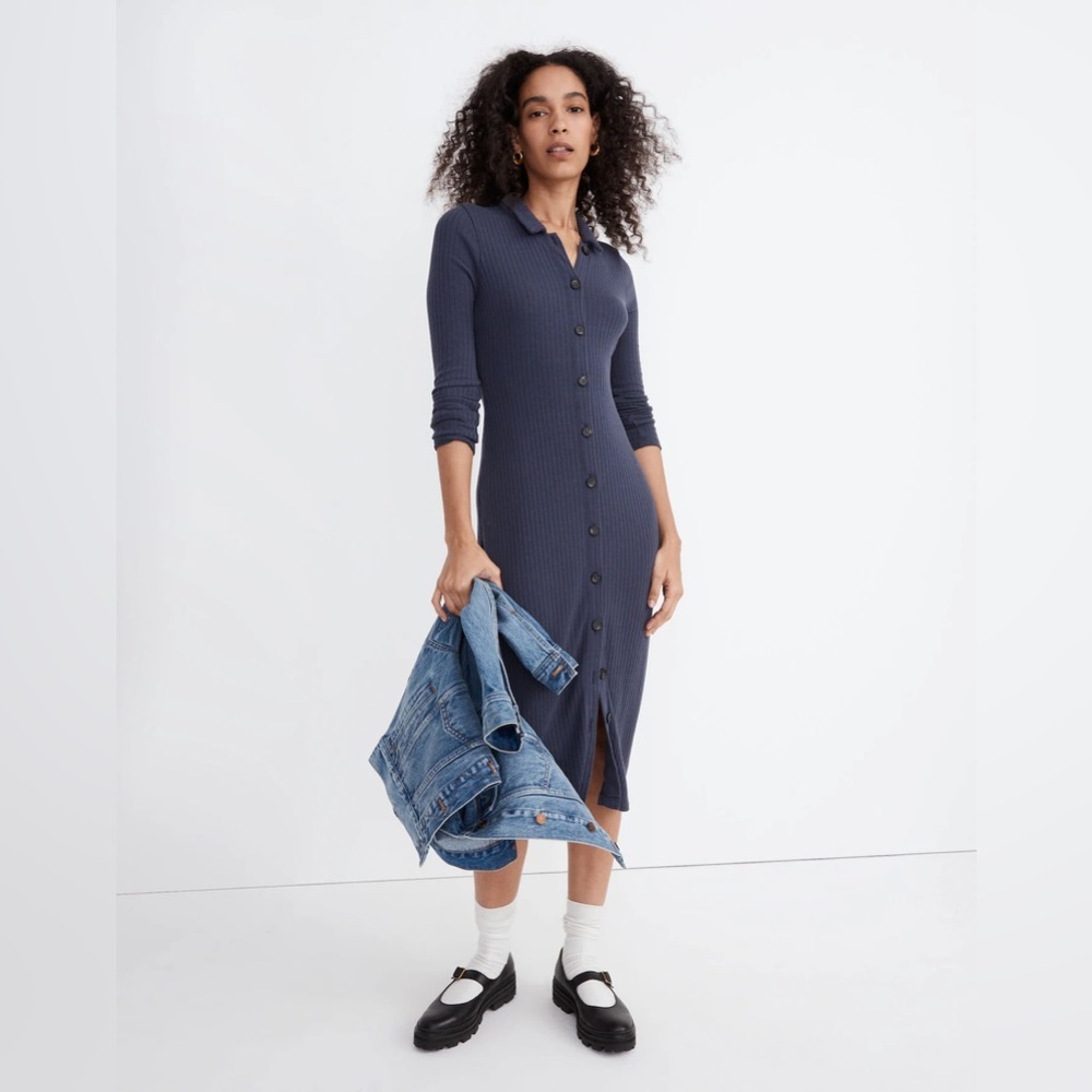 Madewell Blue Midi Dress